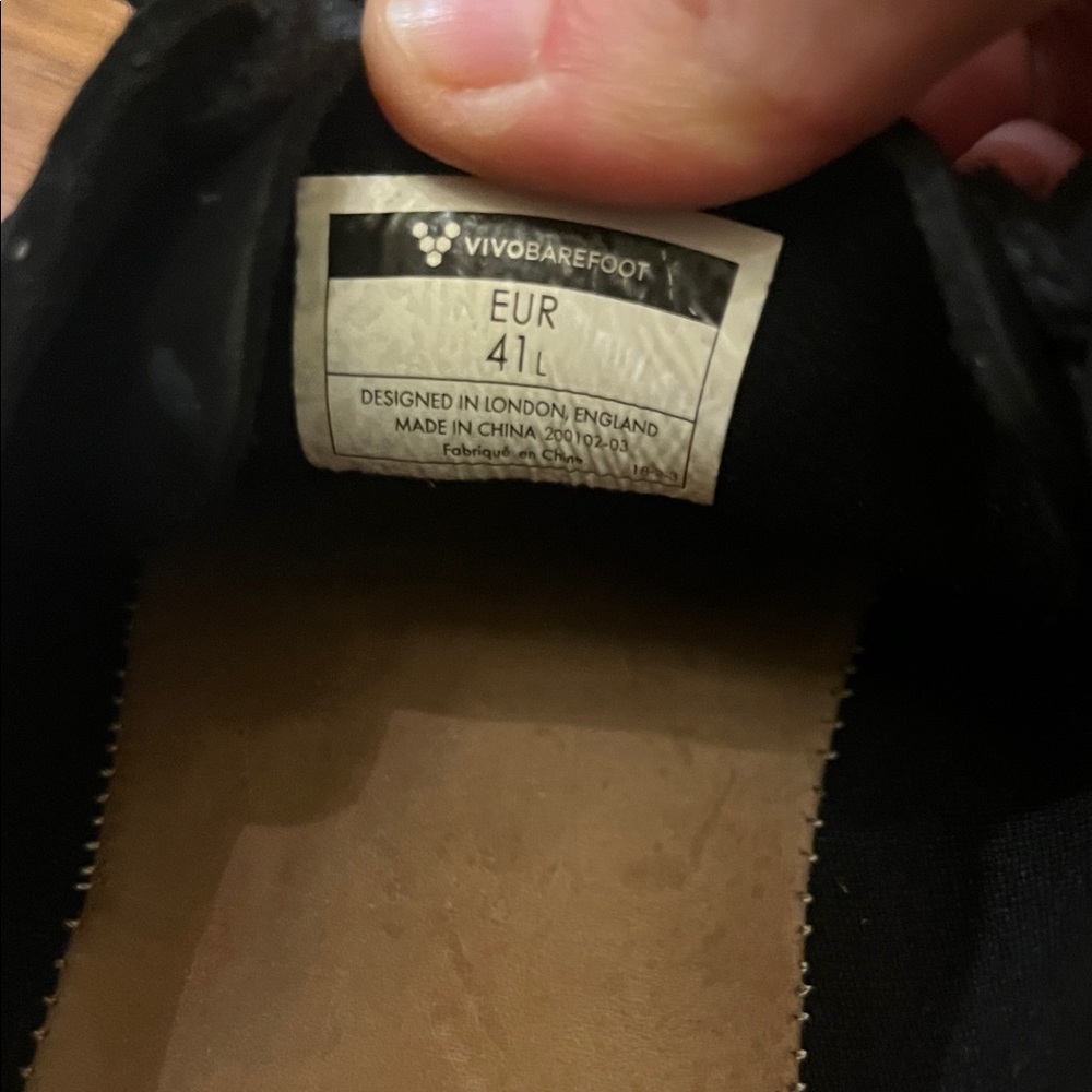 Black Vivo Barefoot Shoes. EU 41 - Picture 4 of 5